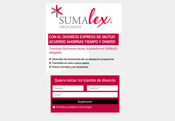 Proceso de registro de Divorcio Express Proceso de registro de Divorcio Express